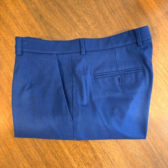 Perry Ellis Stretch Flex Men's Blue Slacks Slim Fit Size 38"/34" - Picture 3 of 10